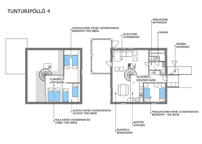 Tunturipoelloe 4 Ferienhaus *
